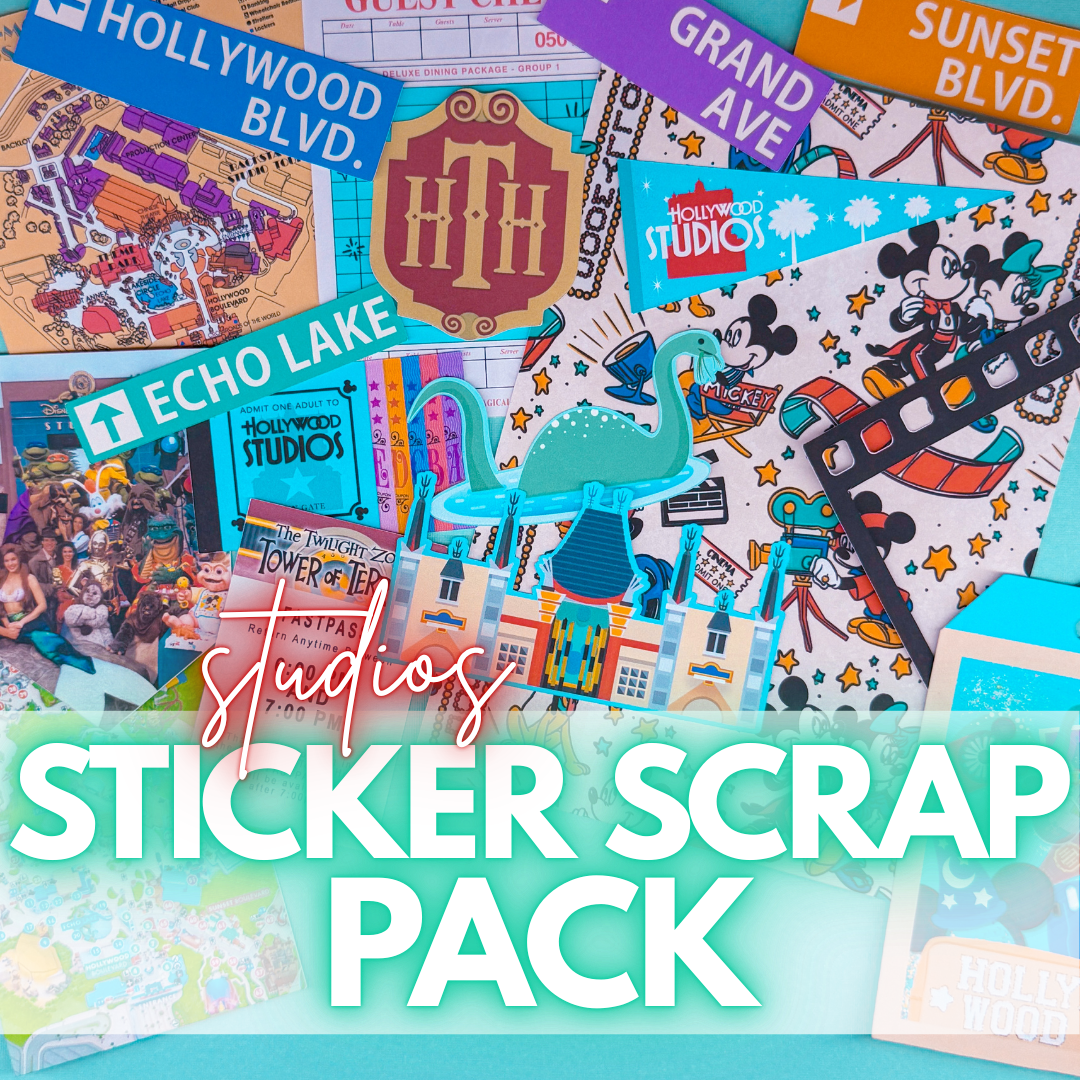 NEW! STICKER SCRAP PACK - Hollywood Studios