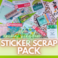 NEW! STICKER SCRAP PACK - Animal Kingdom