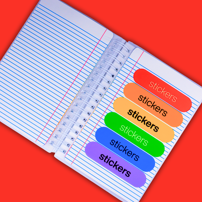 *PRE-ORDER* Reusable Sticker Book (Peel 'n Stick) - Notebook Paper - *SHIPS EARLY/MID OCTOBER* (Copy)