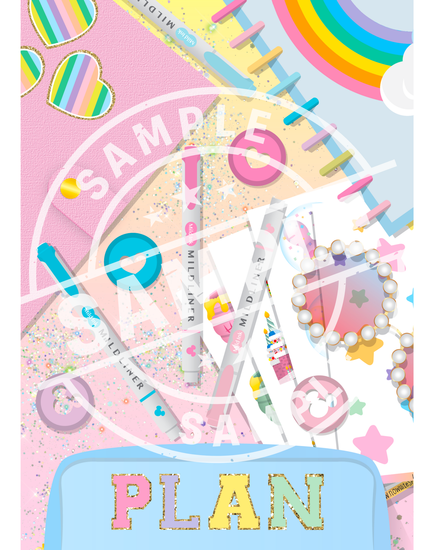 *DIGITAL DOWNLOAD ONLY* Original Flatlay - PLAN (COVER + 5x7)