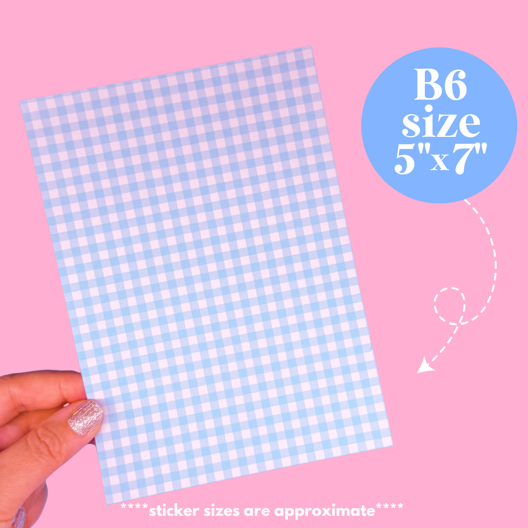 NEW! Journaling Paper Sticker - 5x7 Full Page Background Stickers (Spring Chic)