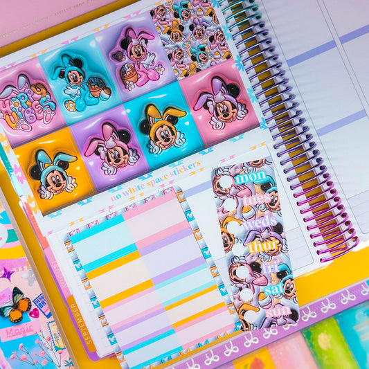 Vertical Planner Stickers (Standard 1.5") - Hoppy Easter