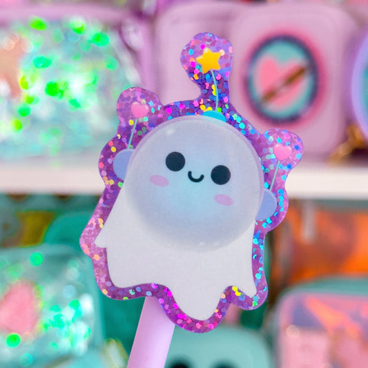 Waterproof Sticker - Halloween Space Ghostie (Purple)