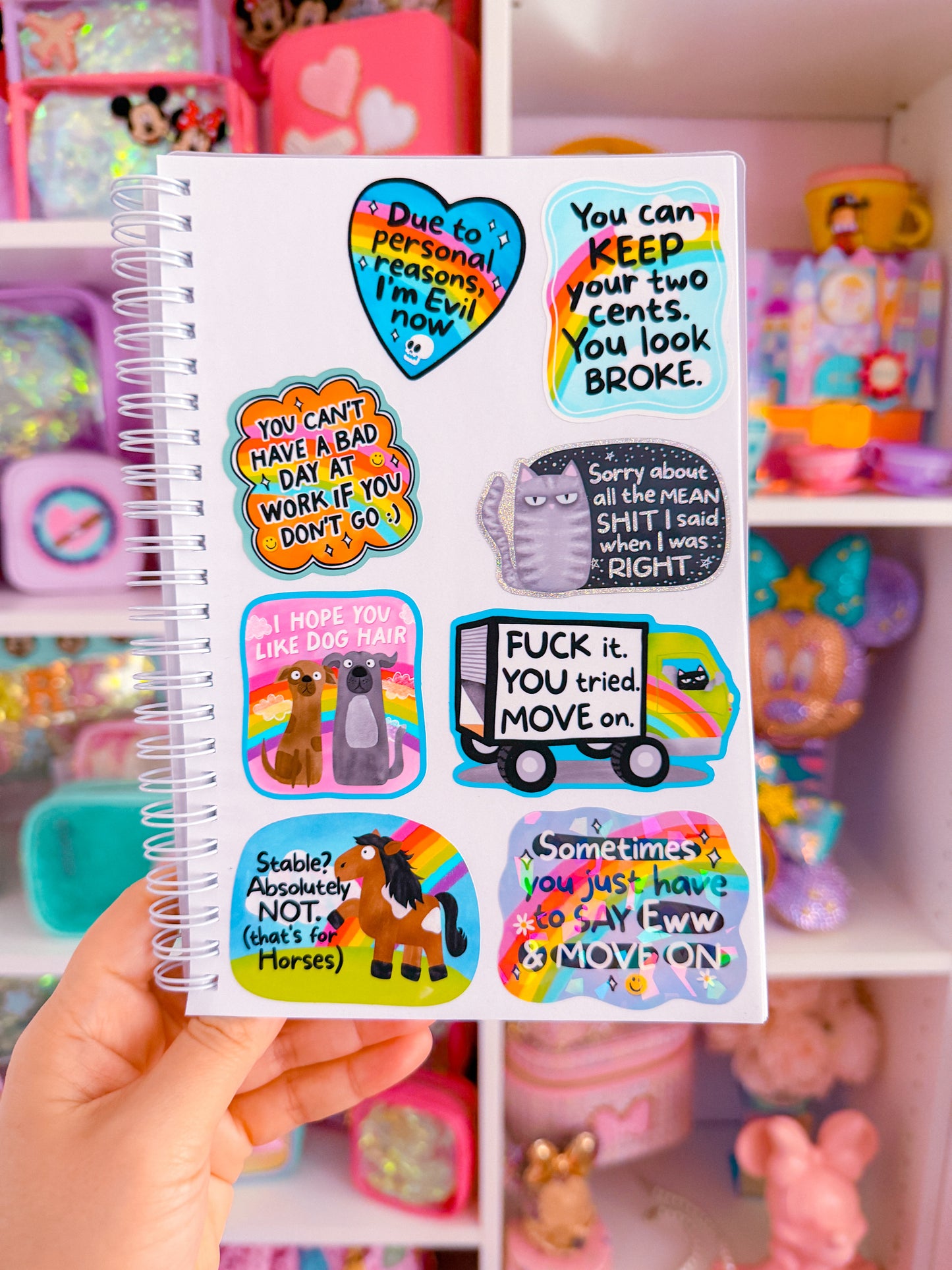 NEW! Waterproof Sticker - EWW and Move On – NoWhiteSpaceStickers