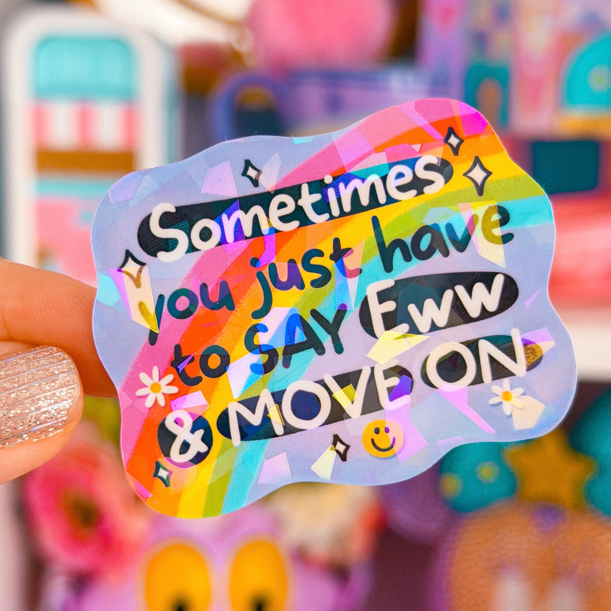 Move Free Sticker Waterproof Sticker - EWW and Move On – NoWhiteSpaceStickers