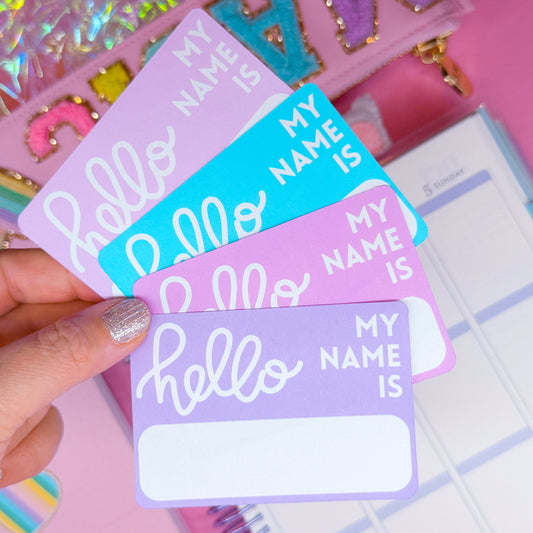 Journaling Paper Sticker - HELLO MY NAME IS
