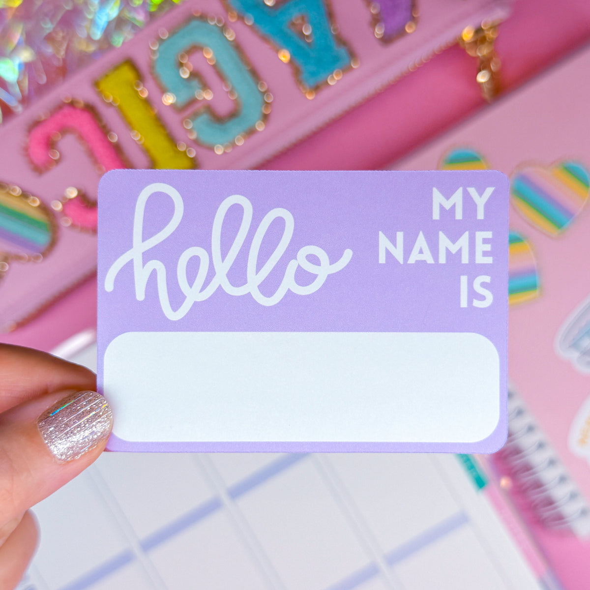 Journaling Paper Sticker - HELLO MY NAME IS – NoWhiteSpaceStickers