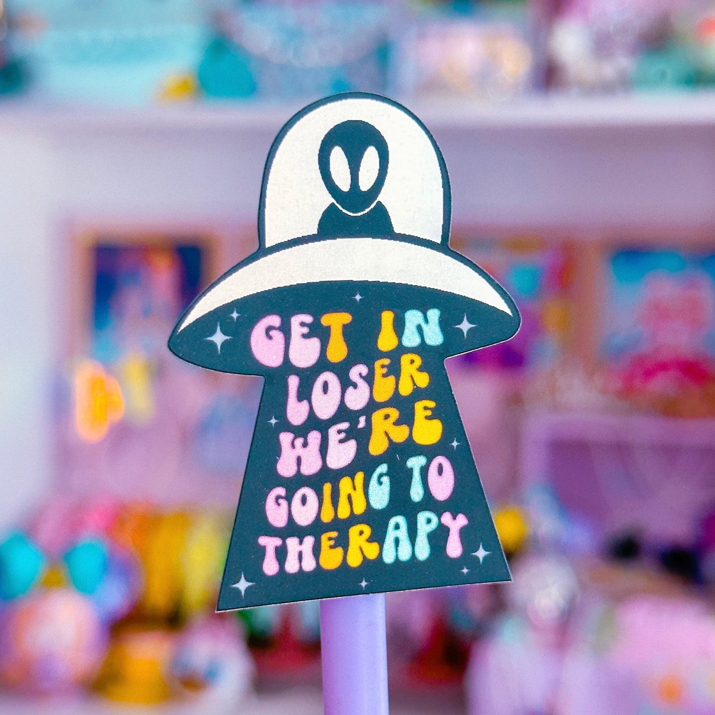 Waterproof Sticker - Therapy Alien