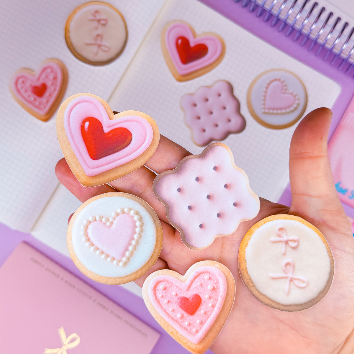 Cookie Sticker Paper Journaling Paper Sticker - Lovely Cookies Sticker SET ...