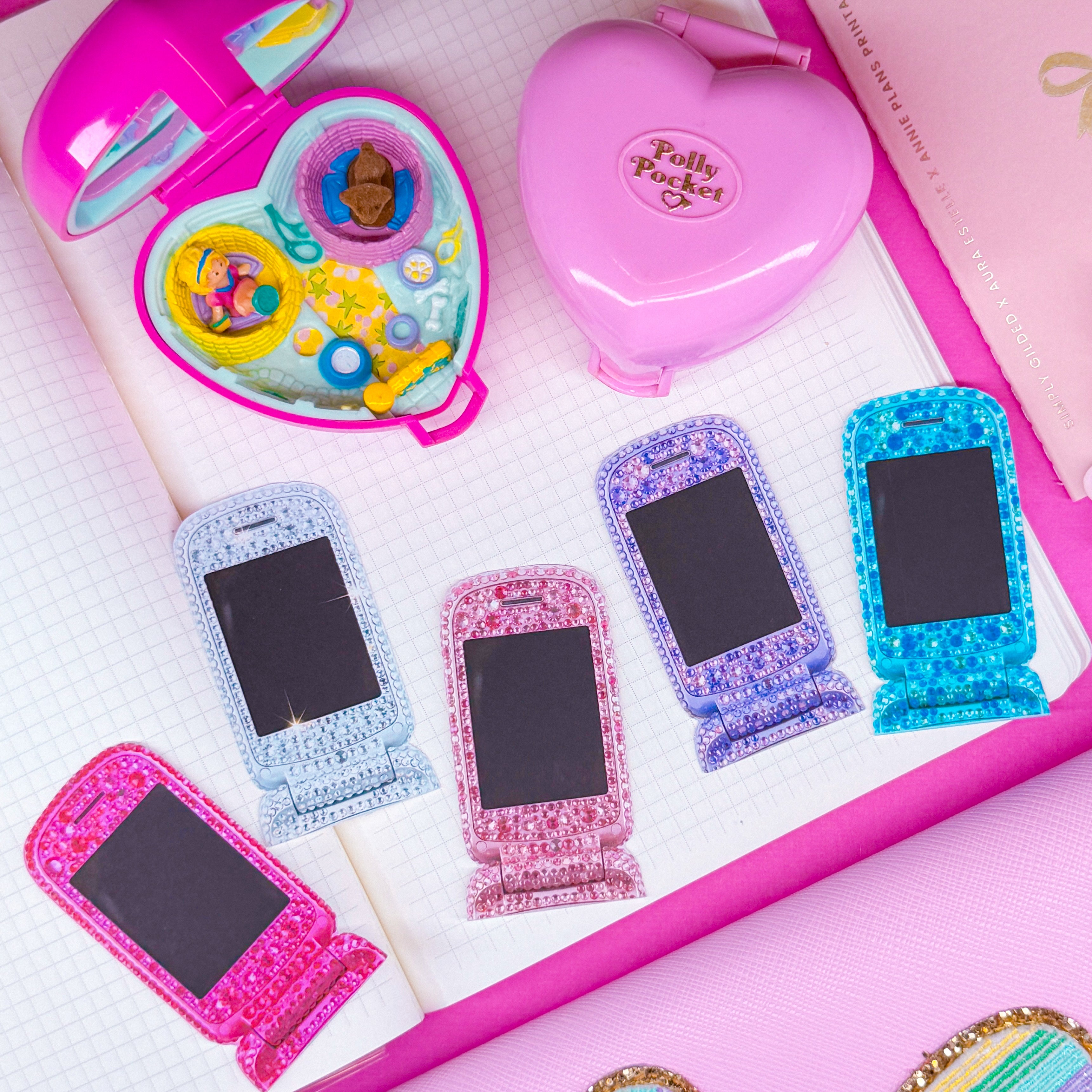 Journaling Paper Sticker - Bedazzled Flip Phone Sticker SET ...