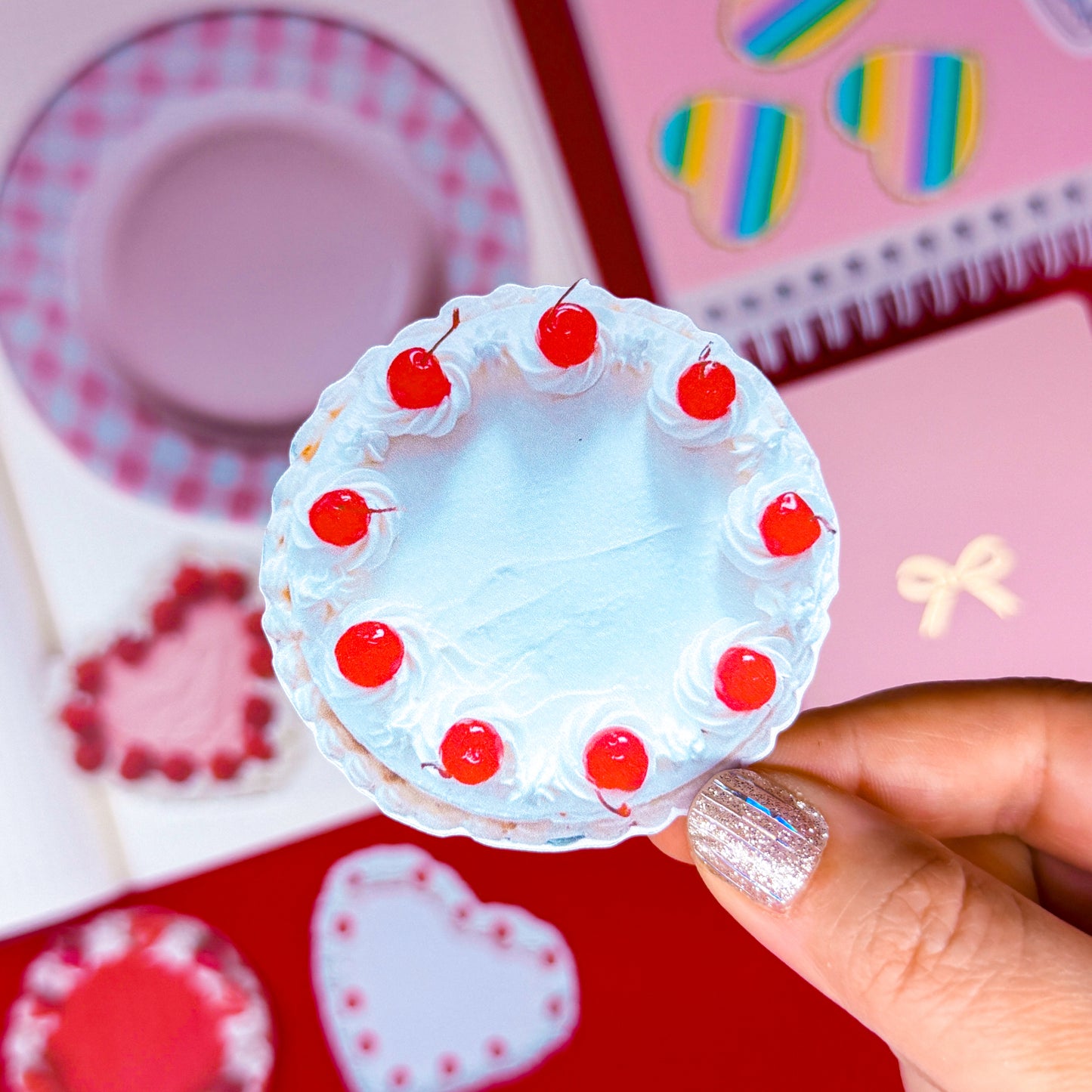 NEW! Journaling Paper Sticker -  Fancy Cakes Sticker SET