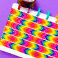 15MM Foiled Washi Tape - Rainbow Chevron