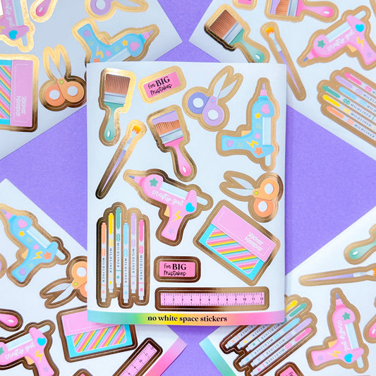 FOILED Paper Deco Stickers - Craft Tools