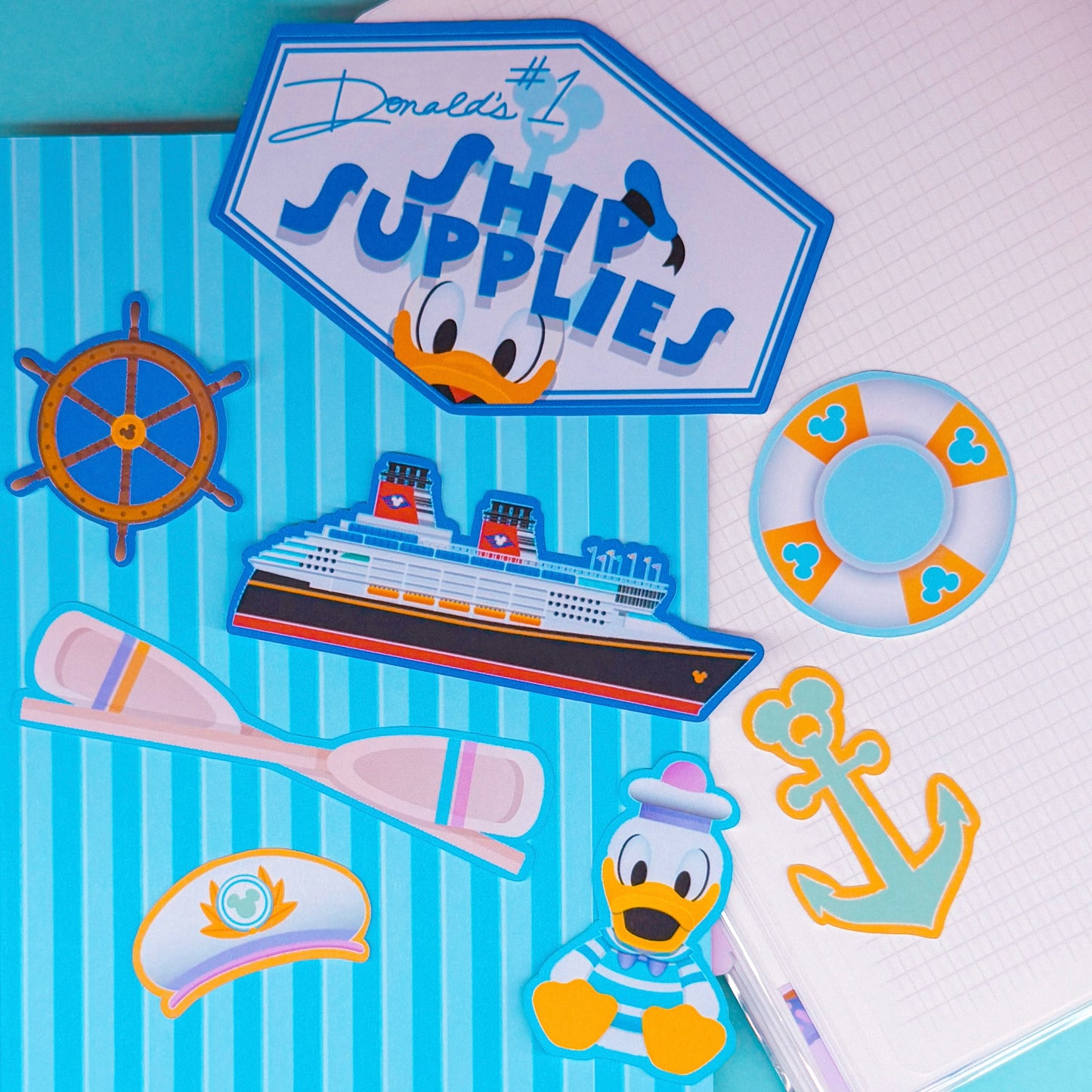 NEW! STICKER SCRAP PACK - Storefronts (Donald's Ship Supply)