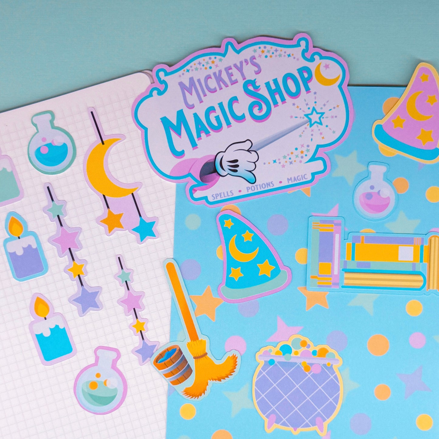 NEW! STICKER SCRAP PACK - Storefronts (Mickey's Magic)