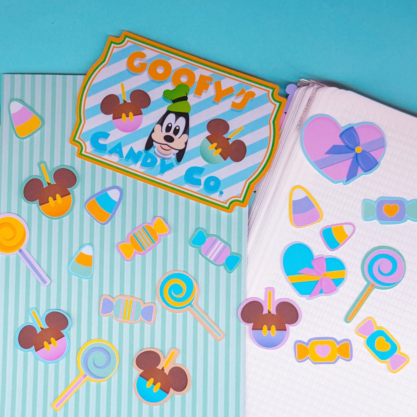 NEW! STICKER SCRAP PACK - Storefronts (Goofy's Candy Co)