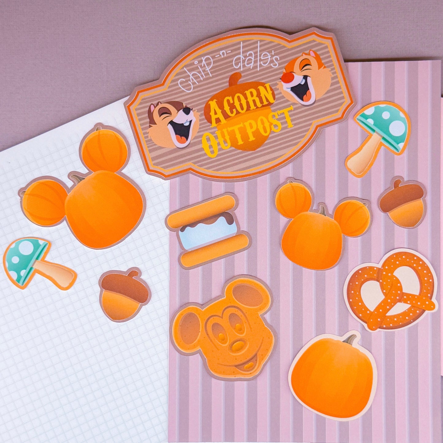 NEW! STICKER SCRAP PACK - Storefronts (Acorn Outpost)