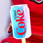 Glitter Waterproof Sticker - Diet Coke