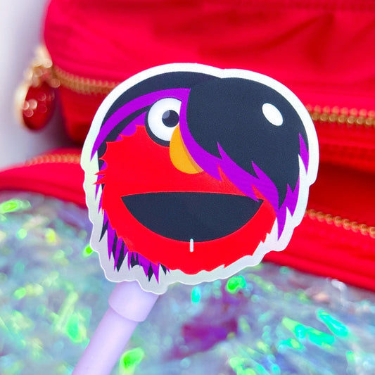Glitter Waterproof Sticker - Emo