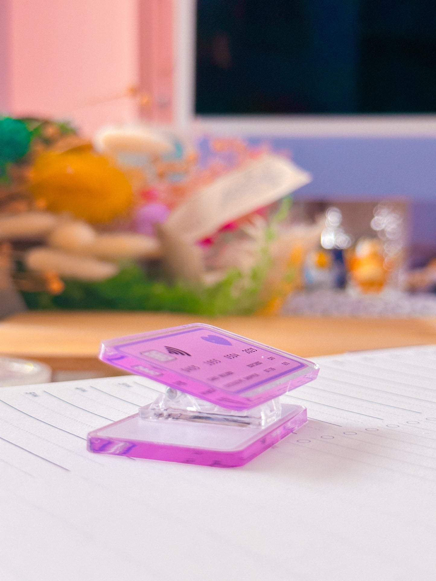Mini Acrylic Clip - Credit Card