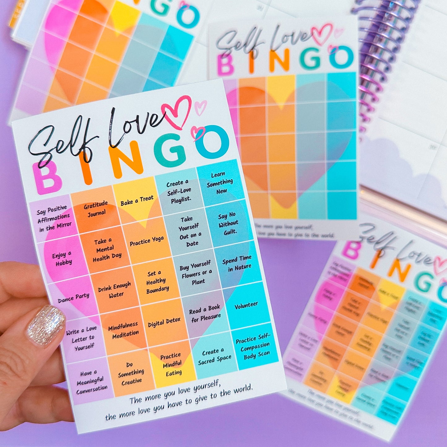 Journal Sticker - Self Love Bingo