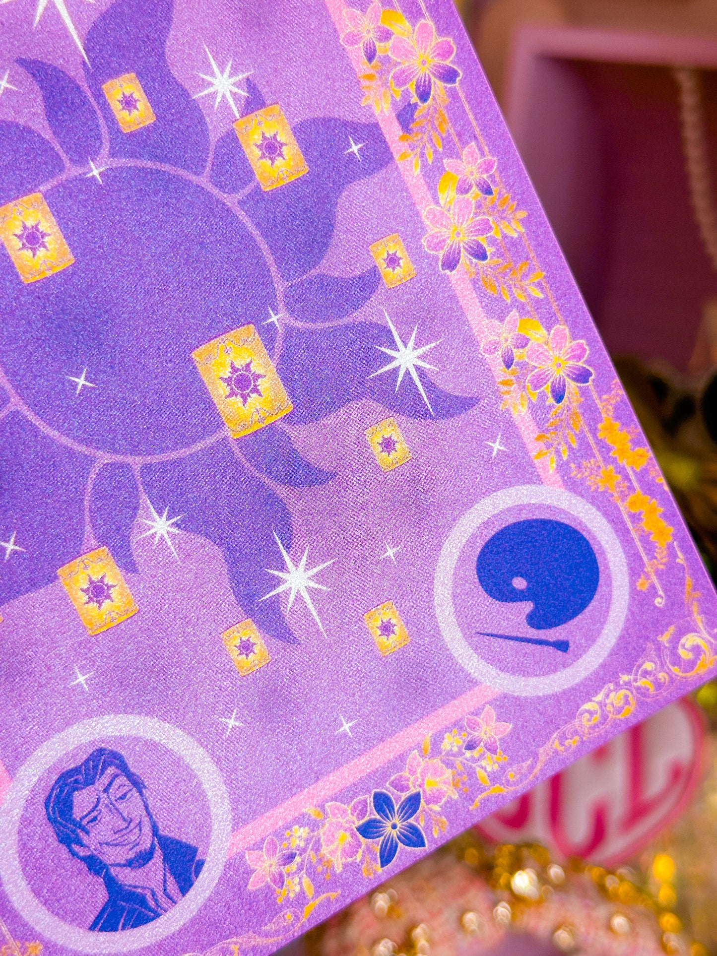 5x7 Pearlescent Art Card - Storybook Cover (Rapunzel)