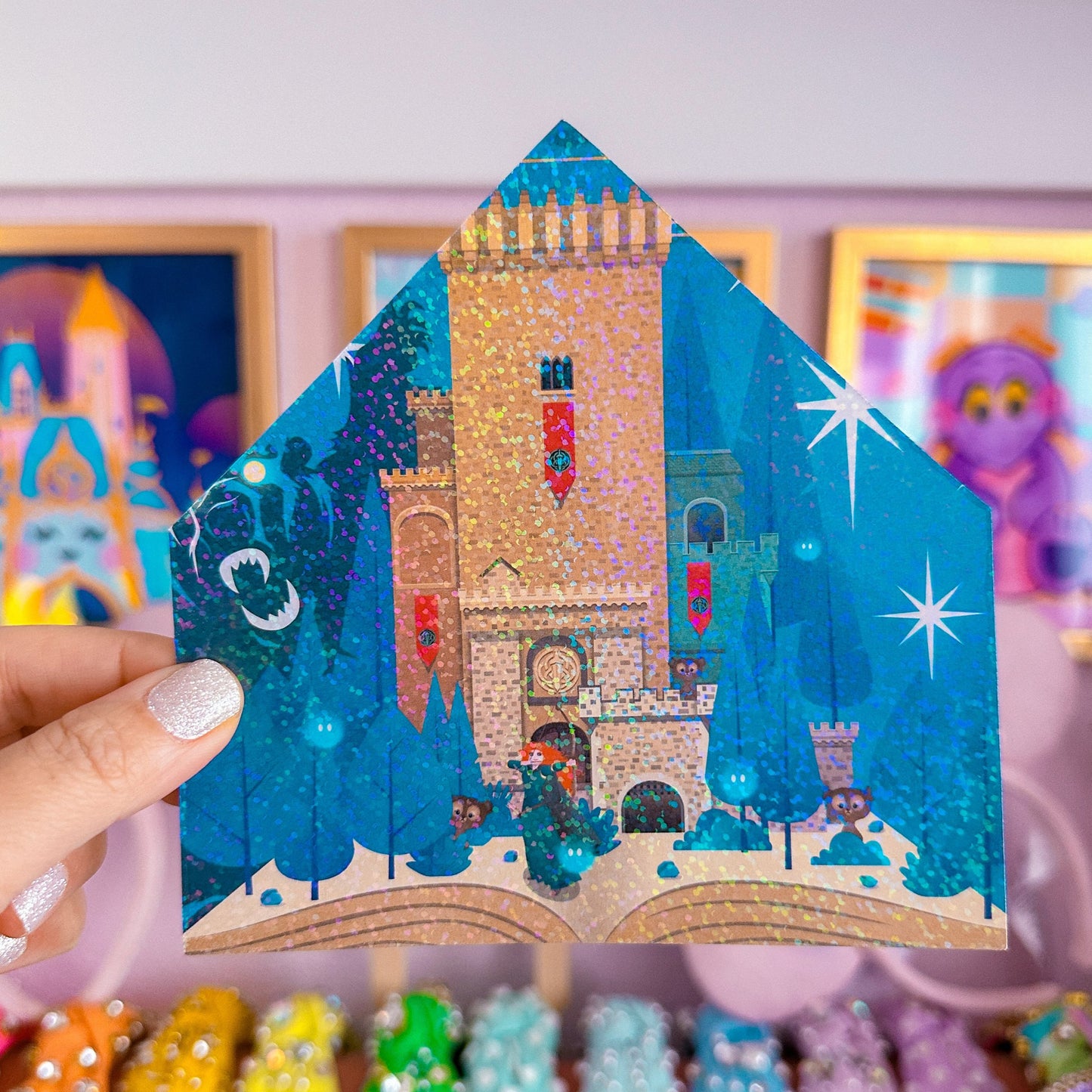 XL CRAFTY HOUSE *GLITTER STICKER INSERT ONLY* - Storybook Princesses