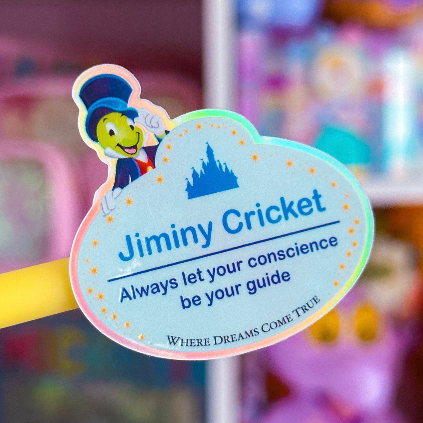 Waterproof Sticker - (Pinocchio) Cricket Nametag