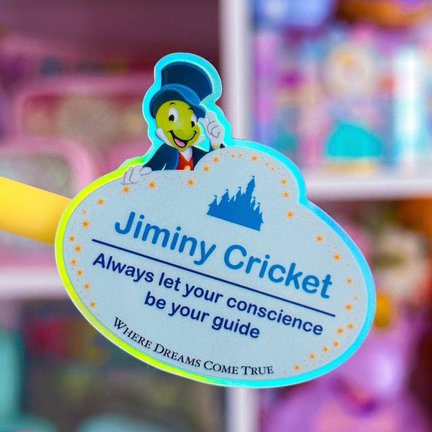 Waterproof Sticker - (Pinocchio) Cricket Nametag