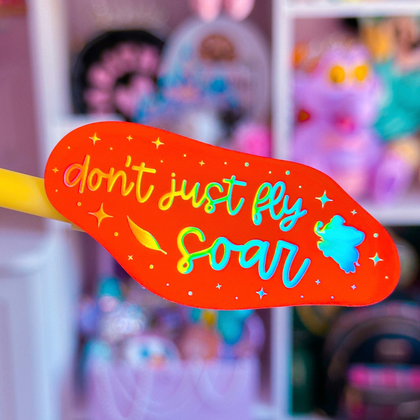 Waterproof Sticker - (Dumbo) Don't Just Fly, SOAR