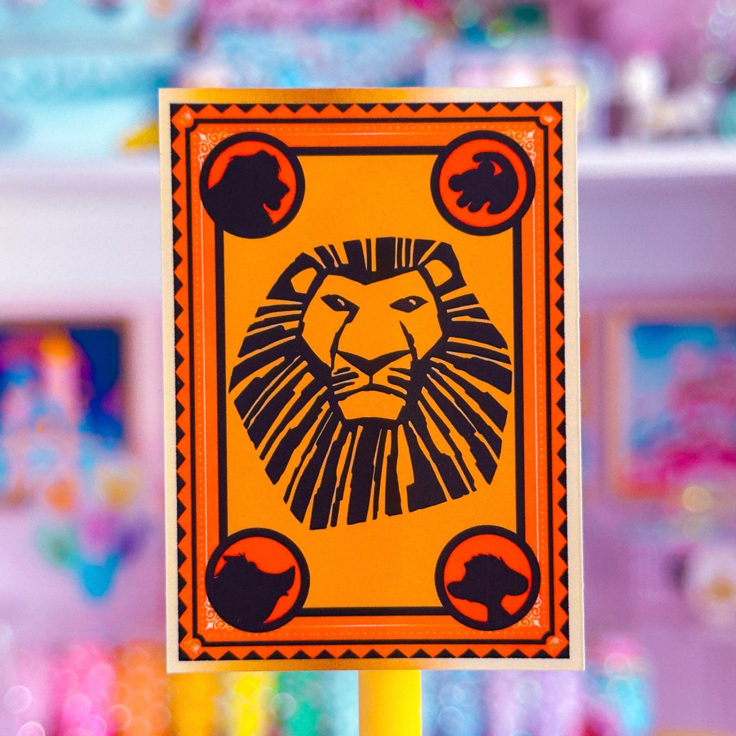 Waterproof Sticker - (Lion King) Book Cover