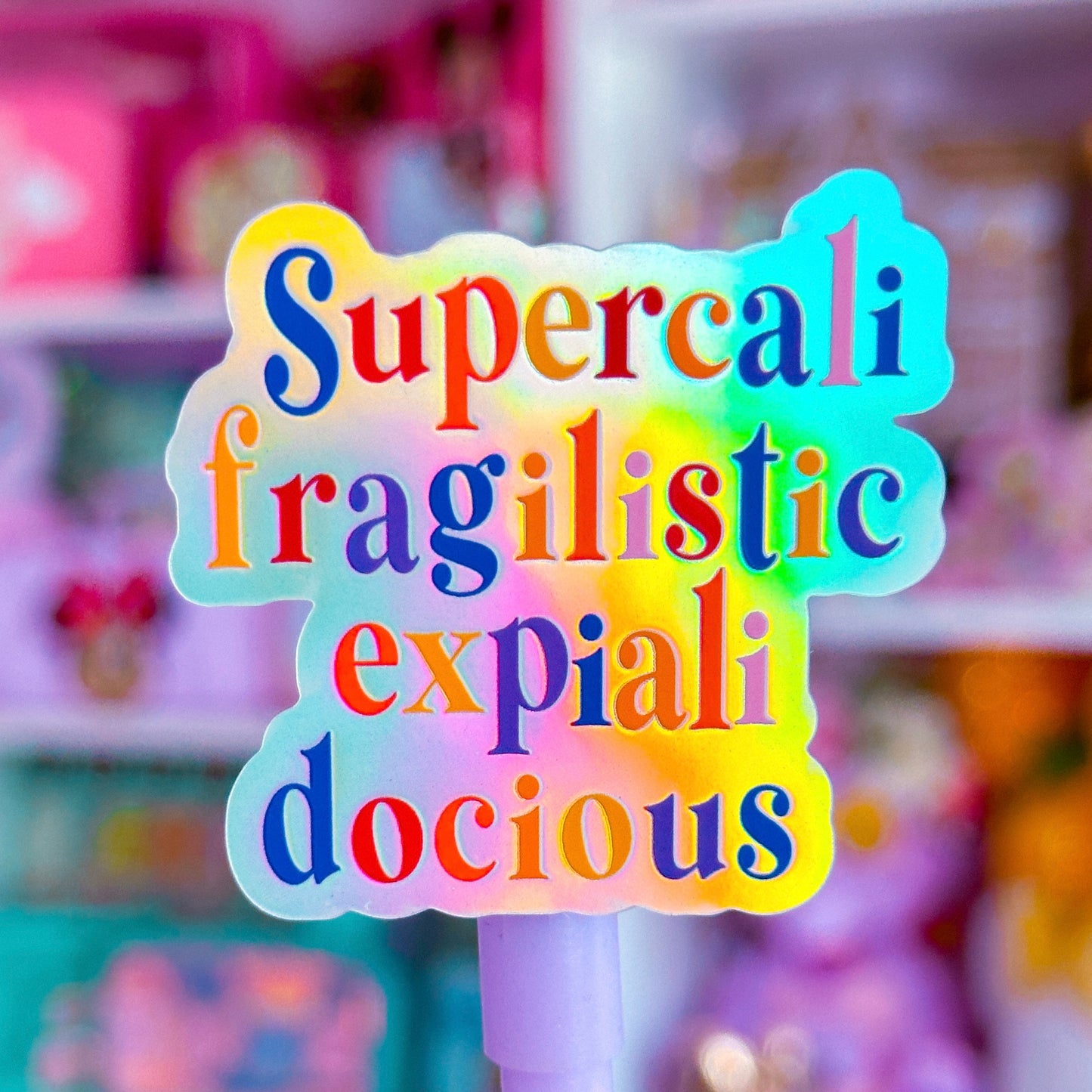 Waterproof Sticker - (Mary Poppins) Supercalifragilisticexpialidocious