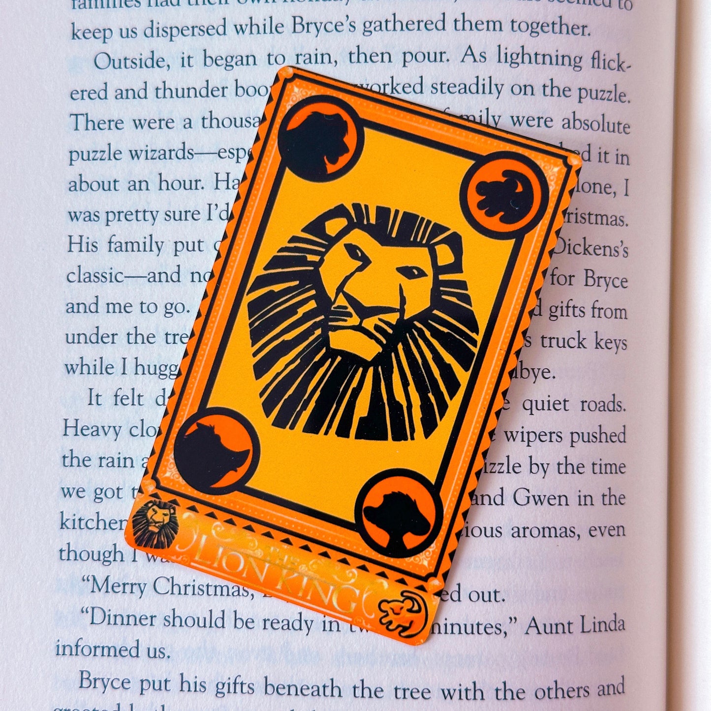 Metal Washi Card - Storybook Cover (Lion King)