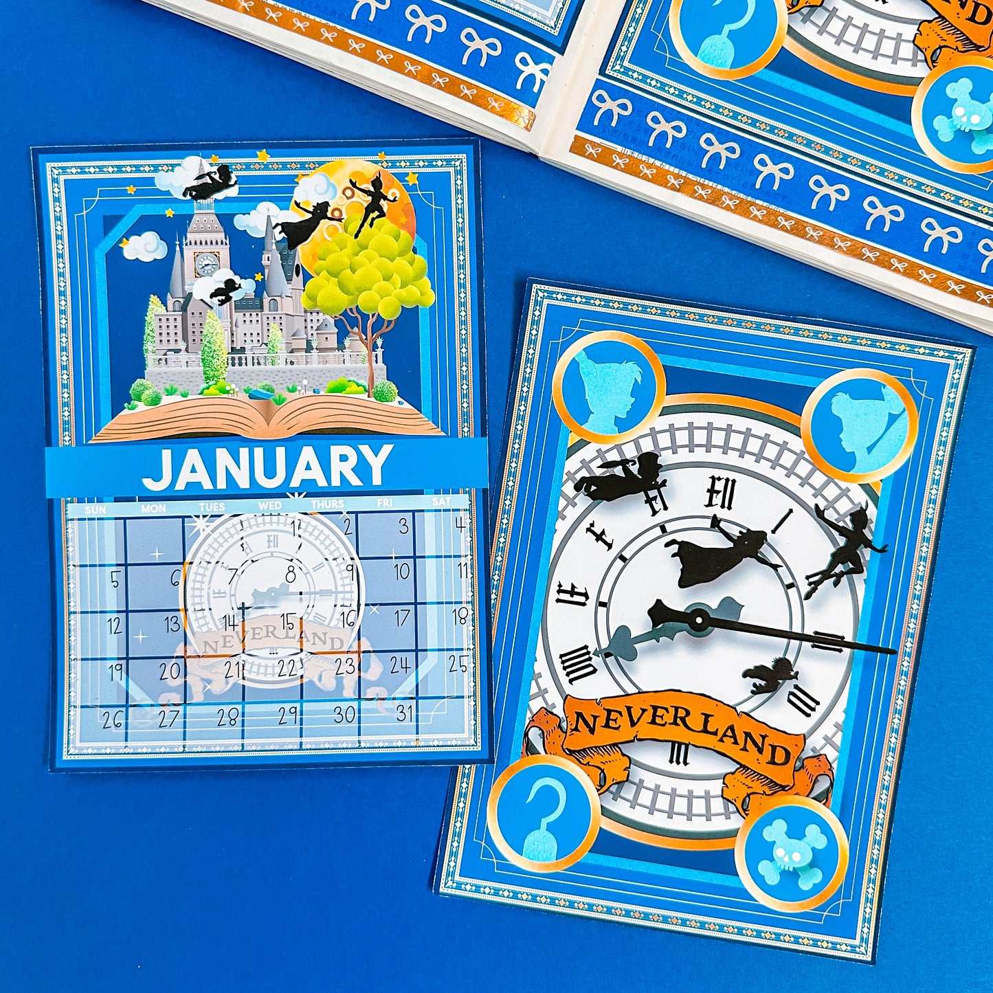 5x7 Full Page Sticker -  2025 (January) Calendar & Storybook Cover (Peter Pan)