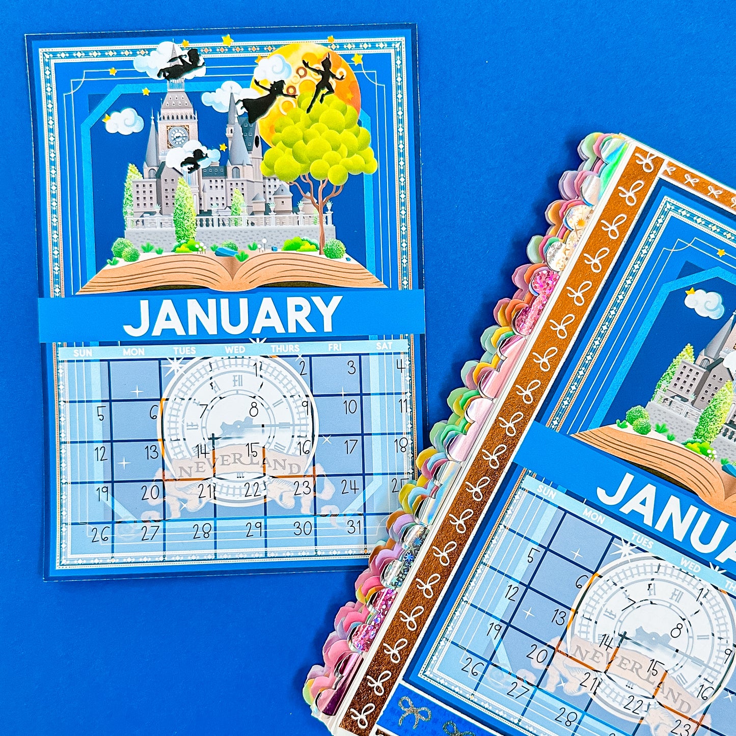 5x7 Full Page Sticker -  2025 (January) Calendar & Storybook Cover (Peter Pan)