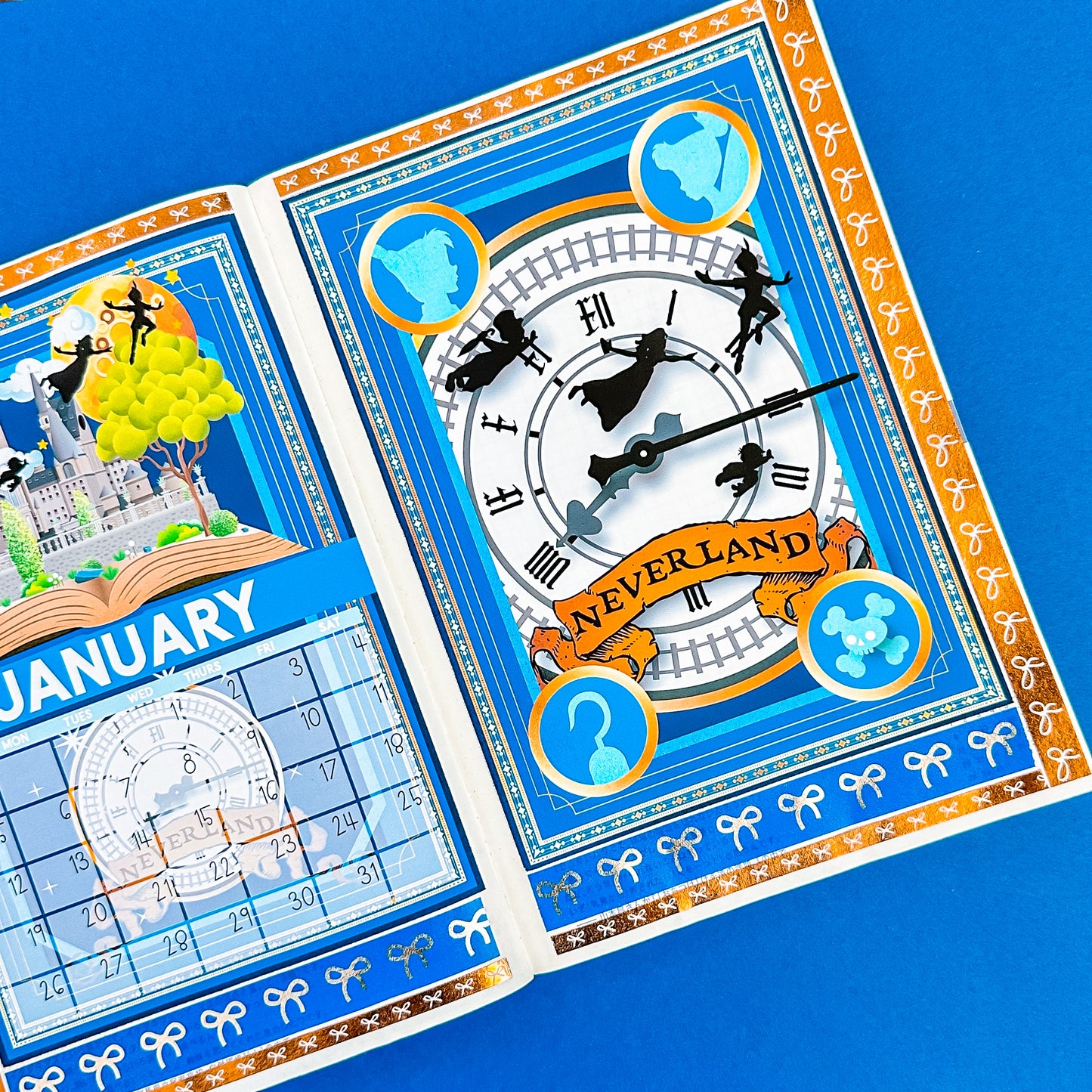 5x7 Full Page Sticker -  2025 (January) Calendar & Storybook Cover (Peter Pan)