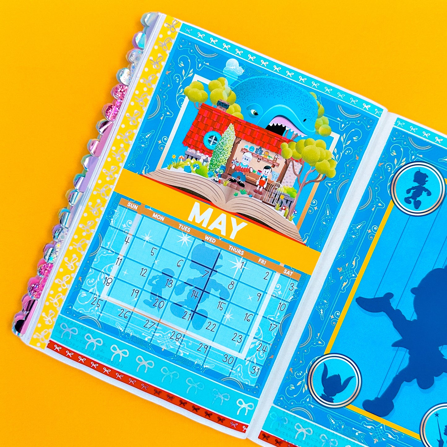 5x7 Full Page Sticker -  2025 (May) Calendar & Storybook Cover (Pinocchio)
