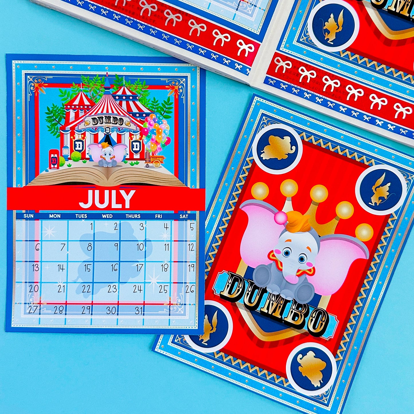 5x7 Full Page Sticker -  2025 (July) Calendar & Storybook Cover (Dumbo)