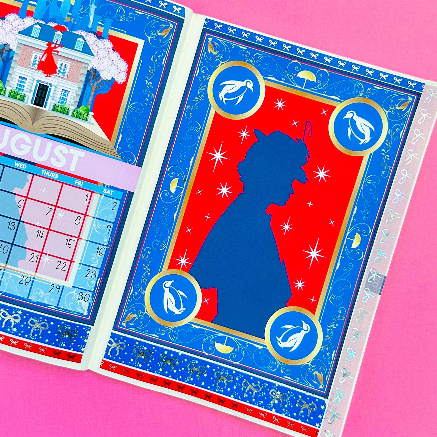 5x7 Full Page Sticker -  2025 (August) Calendar & Storybook Cover (Mary Poppins)