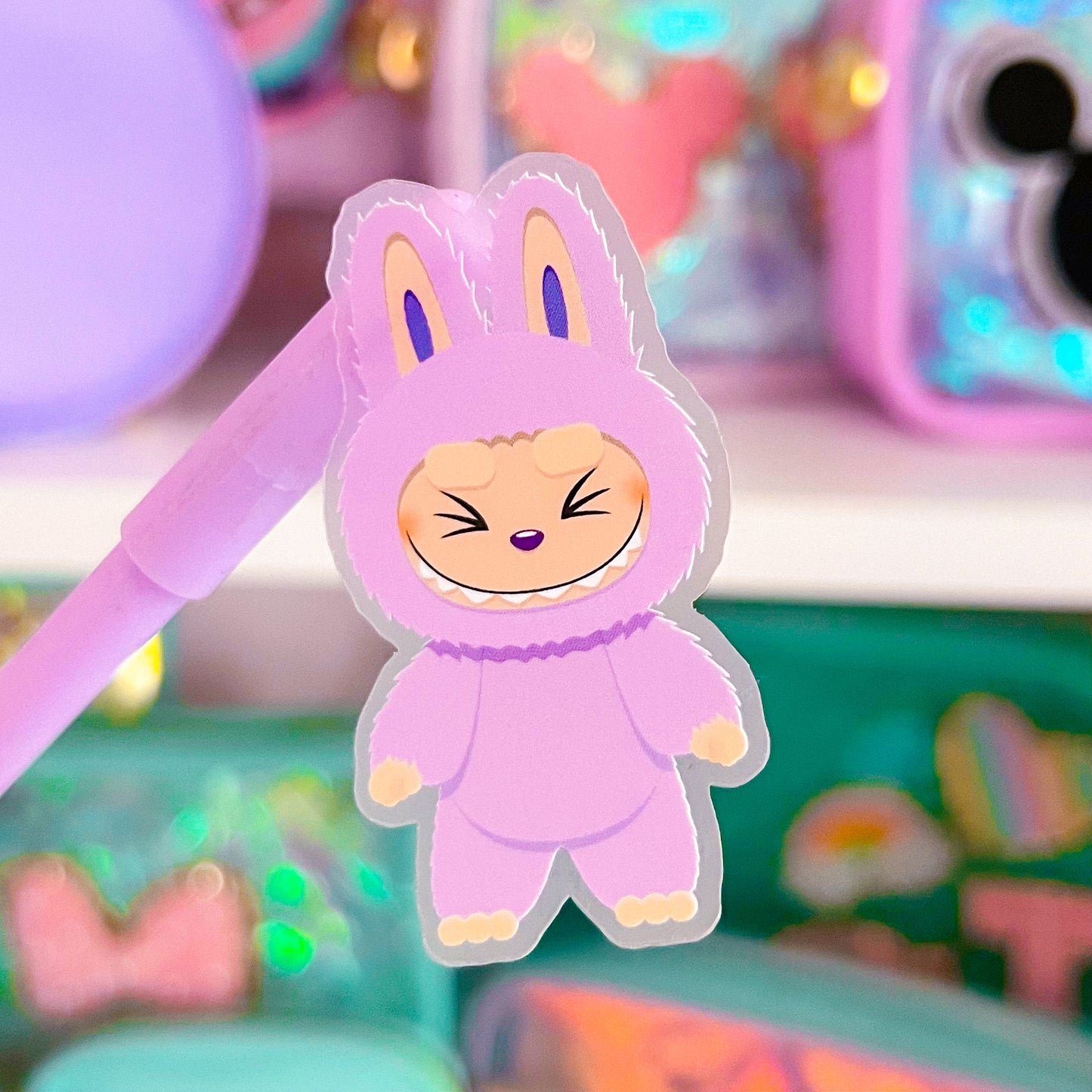 Waterproof Sticker - Lil' Purple Bubu Monster