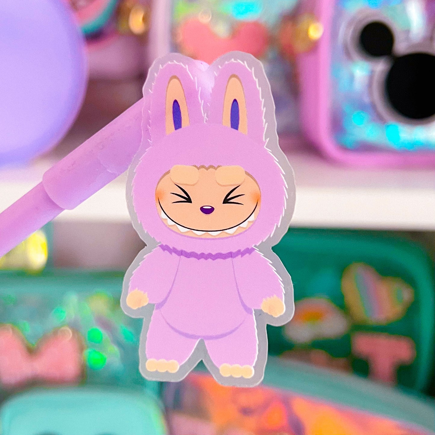 Waterproof Sticker - Lil' Purple Bubu Monster