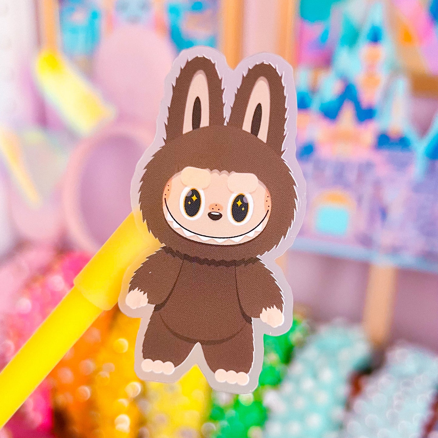 Waterproof Sticker - Lil' Brown Bubu Monster