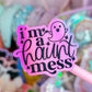 Glitter Waterproof Sticker - Haunt Mess