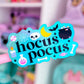 Glitter Waterproof Sticker - Hocus Pocus