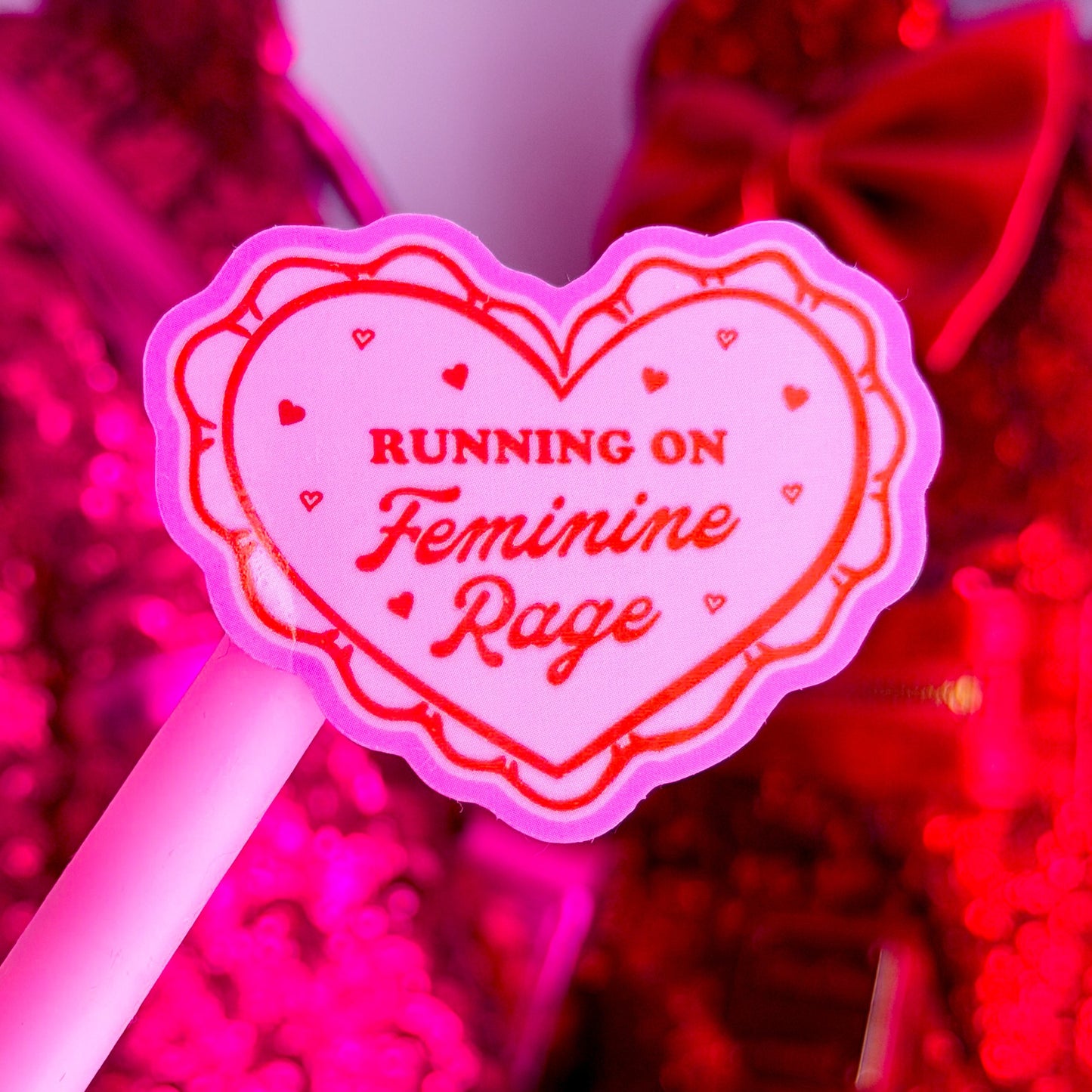 Waterproof Sticker - Running On Feminine Rage