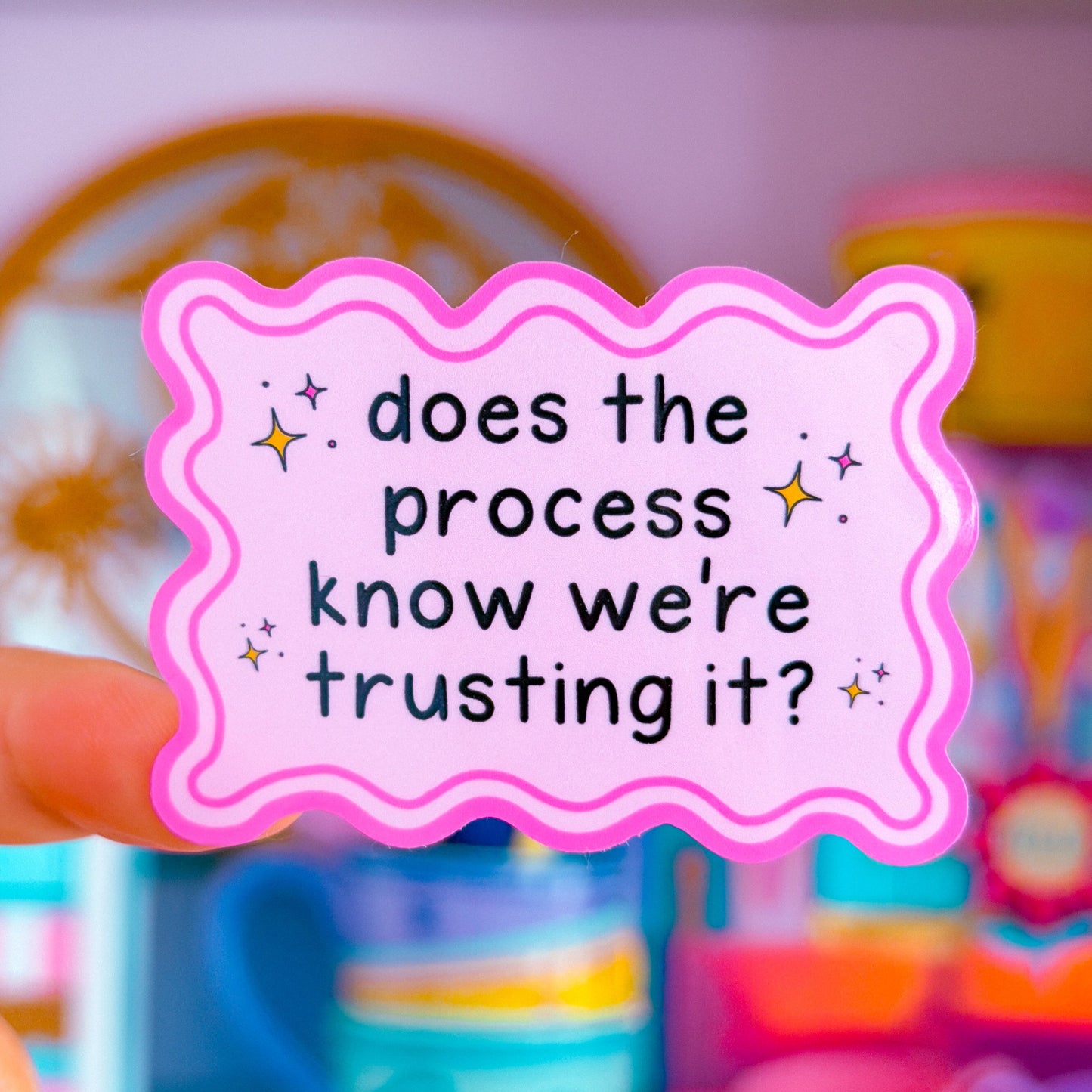 Waterproof Sticker - Does The Process Know We're Trusting It?