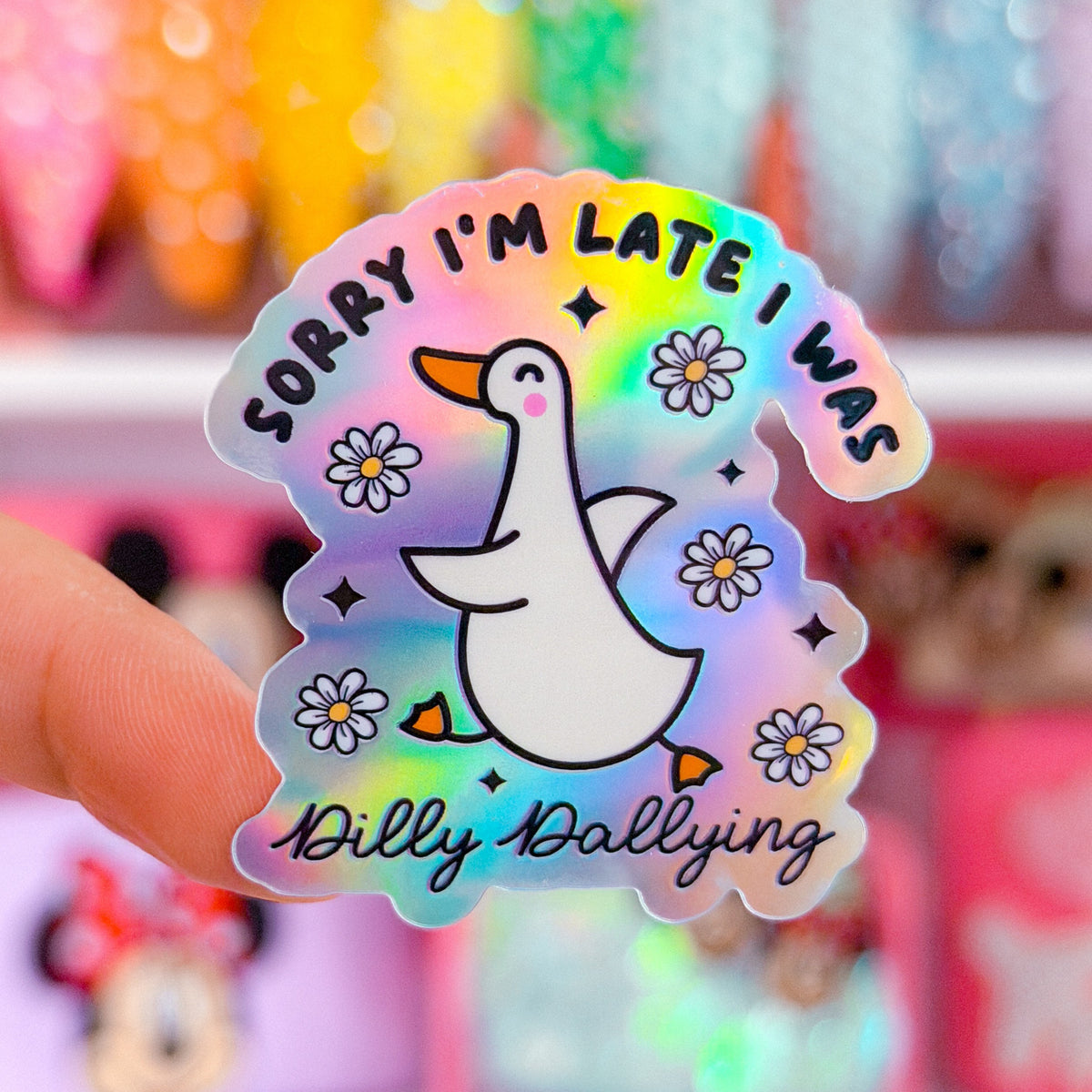 Waterproof Sticker - Dilly Dallying GOOSE