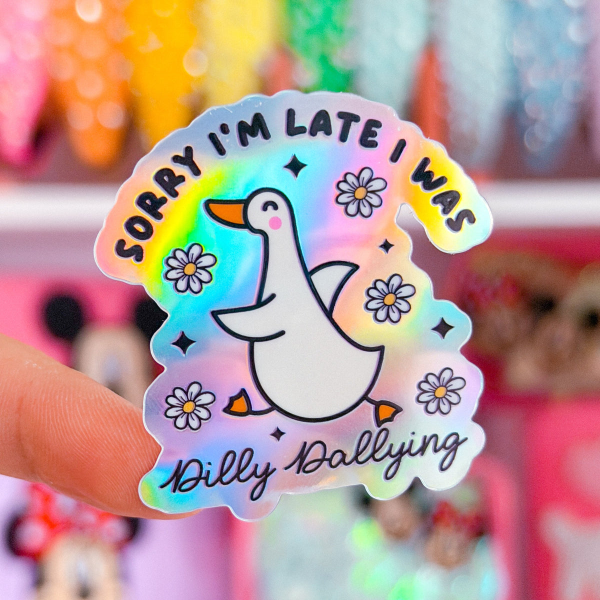 Waterproof Sticker - Dilly Dallying GOOSE