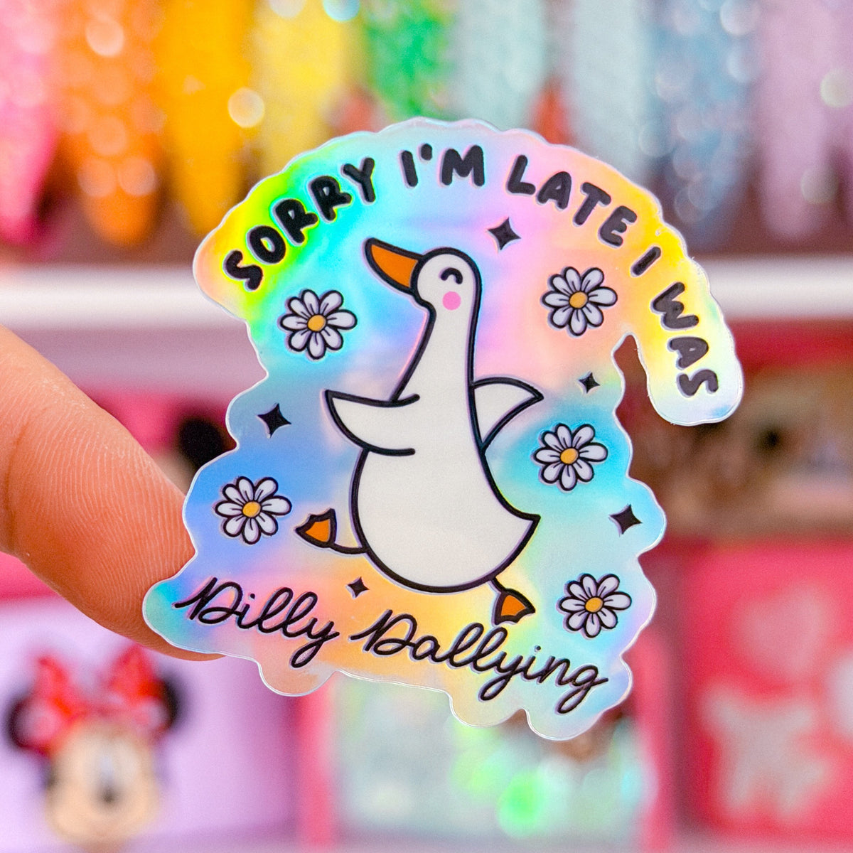 Waterproof Sticker - Dilly Dallying GOOSE