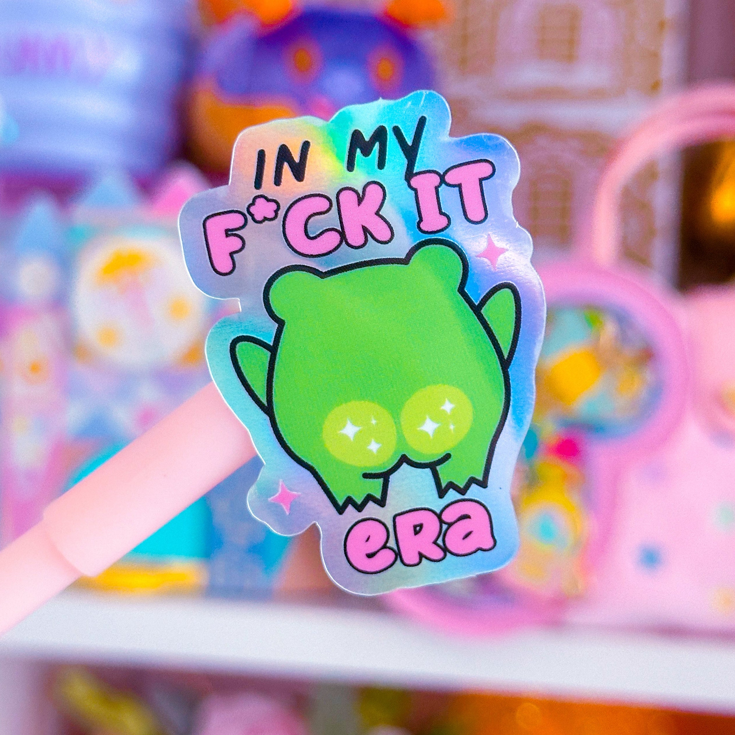 Waterproof Sticker - F*ck It Era FROGGY – NoWhiteSpaceStickers